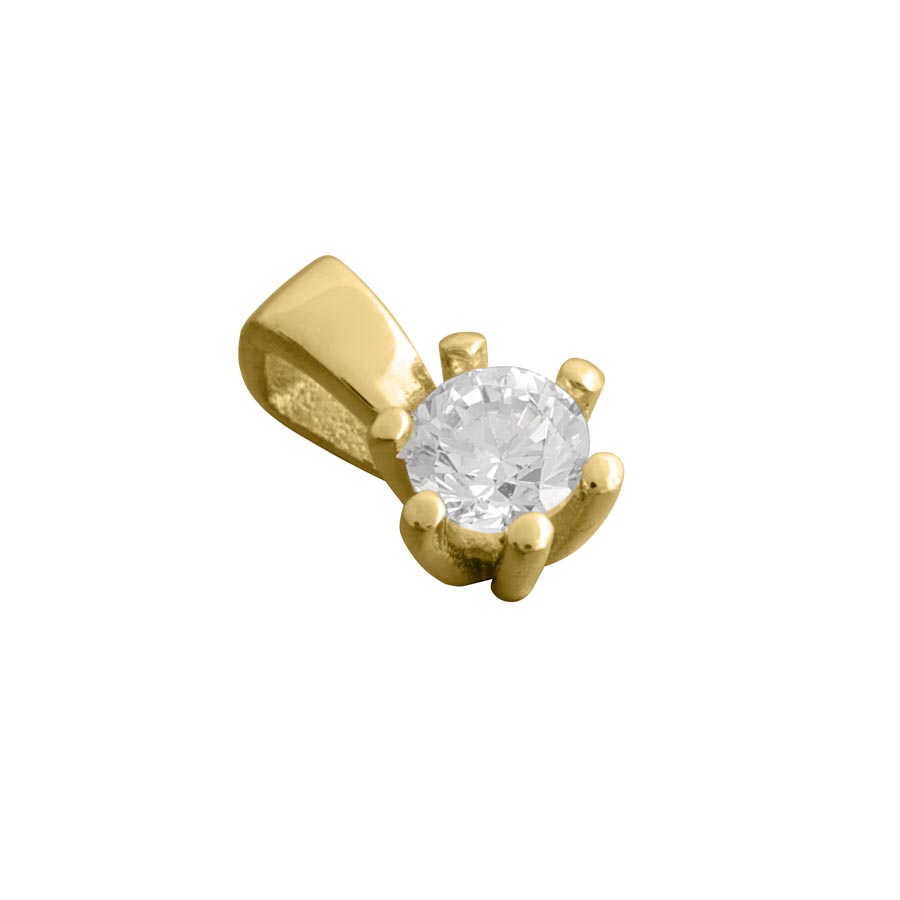 212369-7138-001 | Anhänger Bergneustadt 212369 750 Gelbgold Brillant 0,200 ct H-SI ∅ 3.8mm100% Made in Germany  