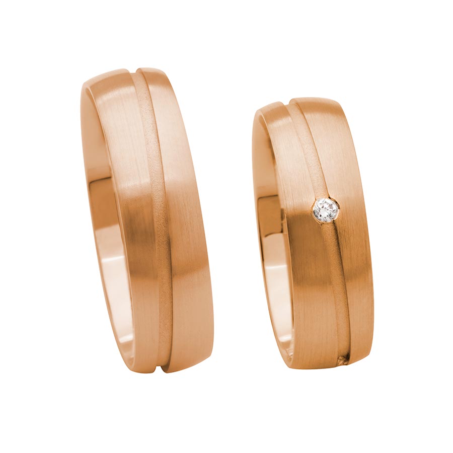 Trauringe / Eheringe 333 Rotgold 514214-60